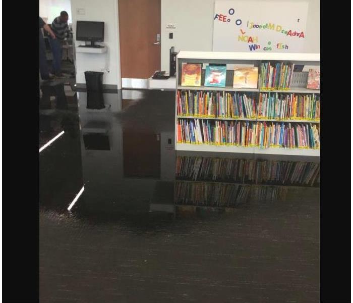 flooded library