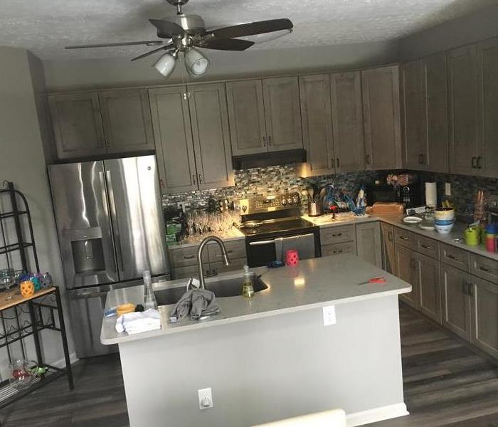 kitchen redone after fire