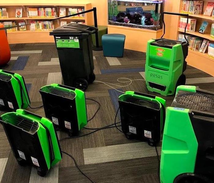 equipment set at library