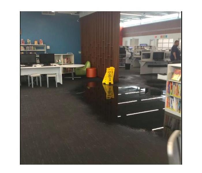 flooding in library 
