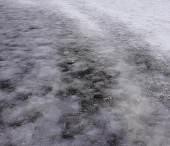 ice on driveway